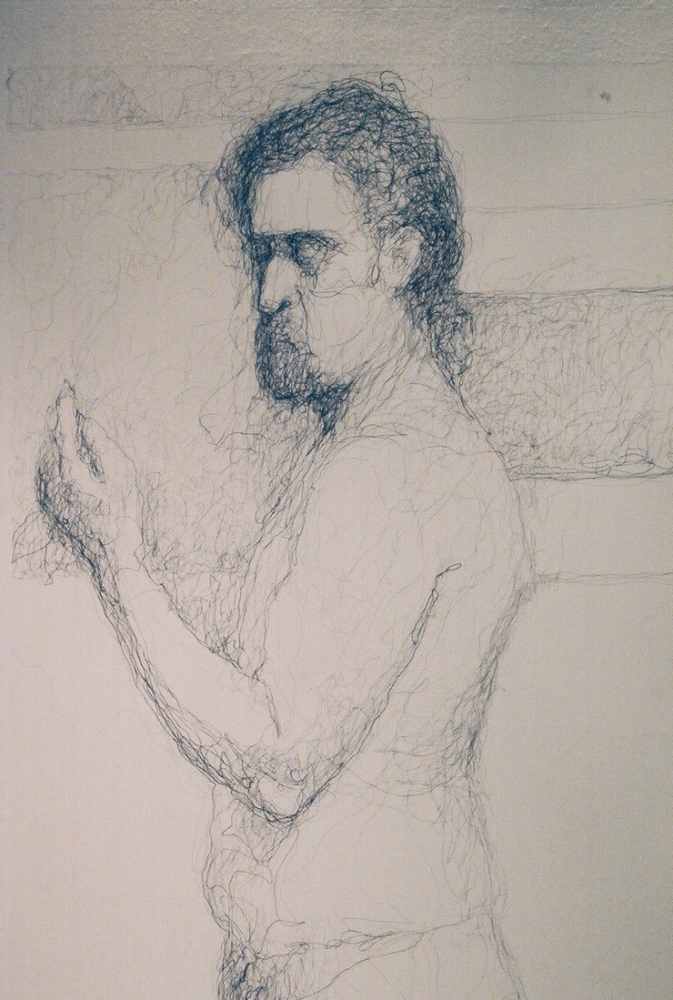 Untitled Figure Study, ink on paper, 2004