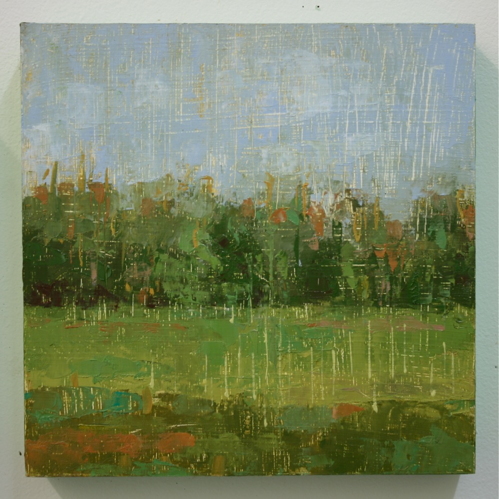 "Simple Structures", oil on panel, 10x10