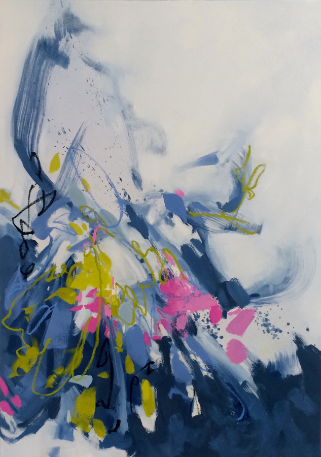 Burst, Oil on canvas, 42x30,  | Available through The Drawing Room