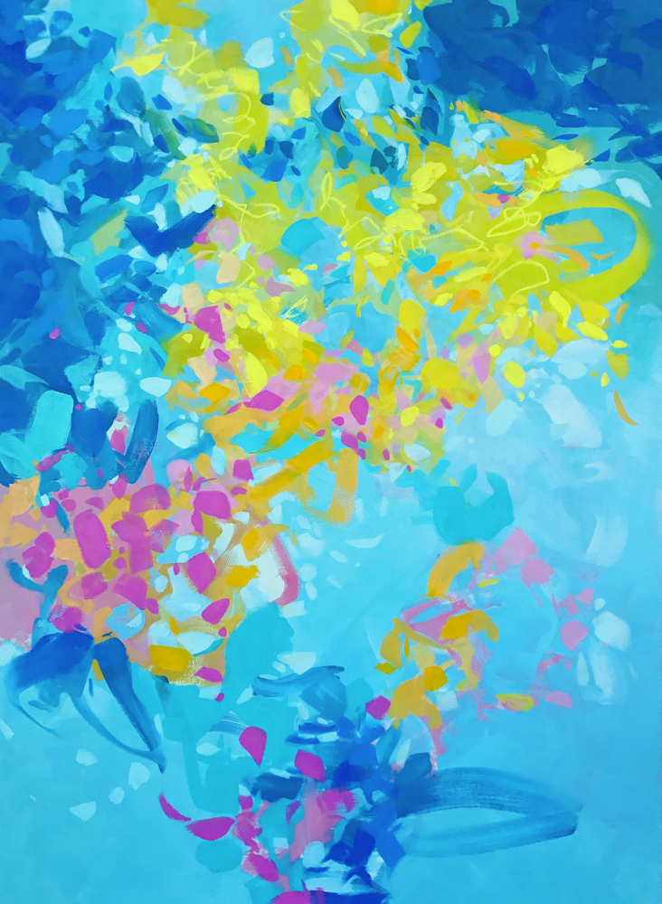Joyful Descent, oil on canvas- 60x44