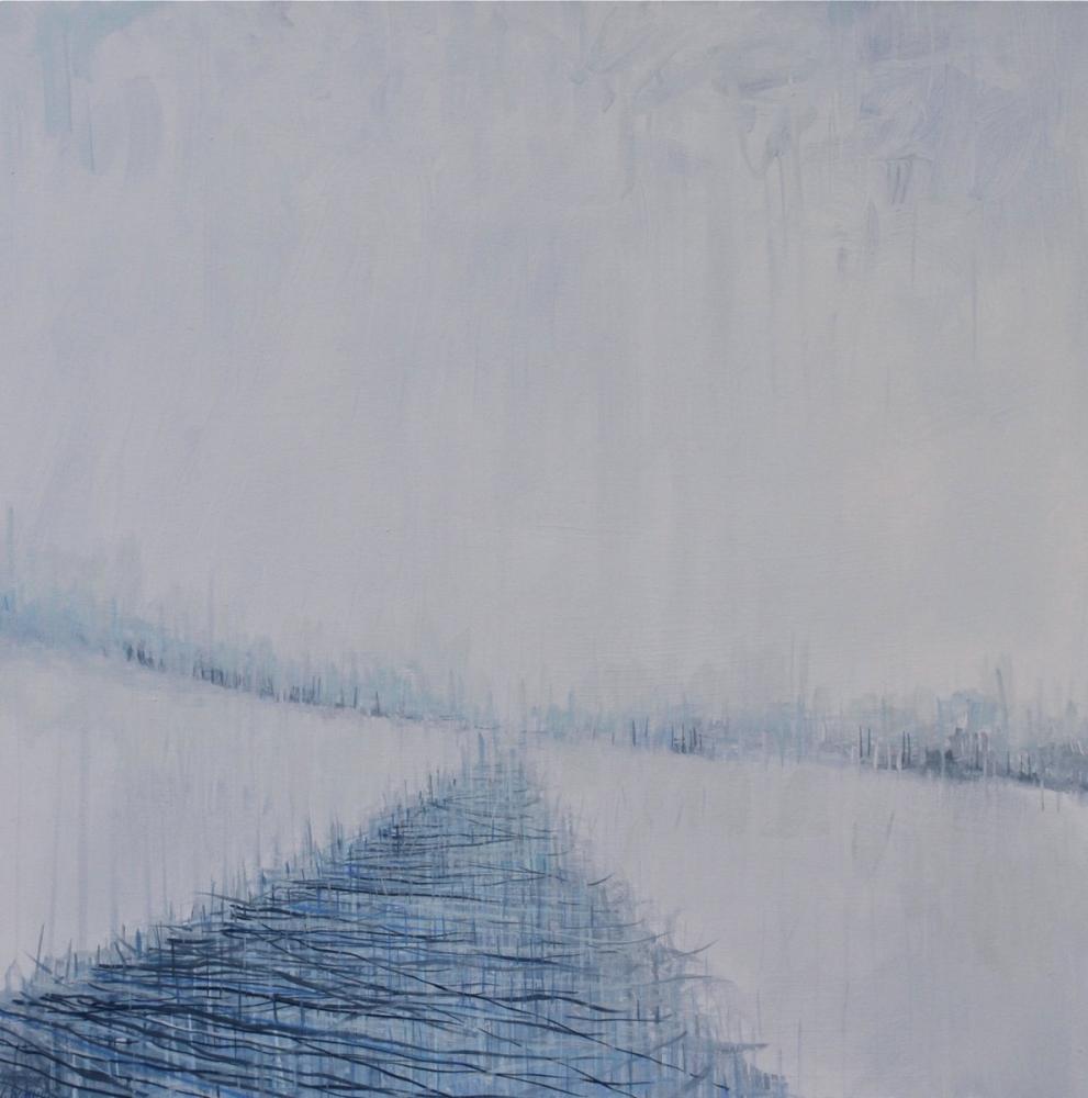 Northbound, oil on canvas, 36x36